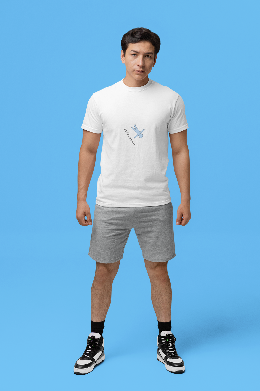 "Nosedive" Tee | Minimalist Blue T-Shirt
